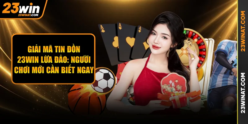 Giải Mã Tin Đồn 23WIN Lừa Đảo: Người Chơi Mới Cần Biết Ngay 