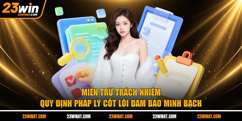 Miễn trừ trách nhiệm quy định pháp lý cốt lõi đảm bảo minh bạch